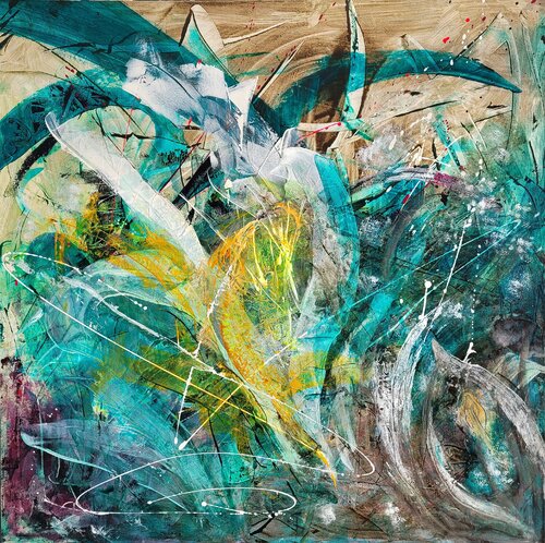 Quelle im Verborgenen by Gudrun Dapont, Painting for Sale on Select