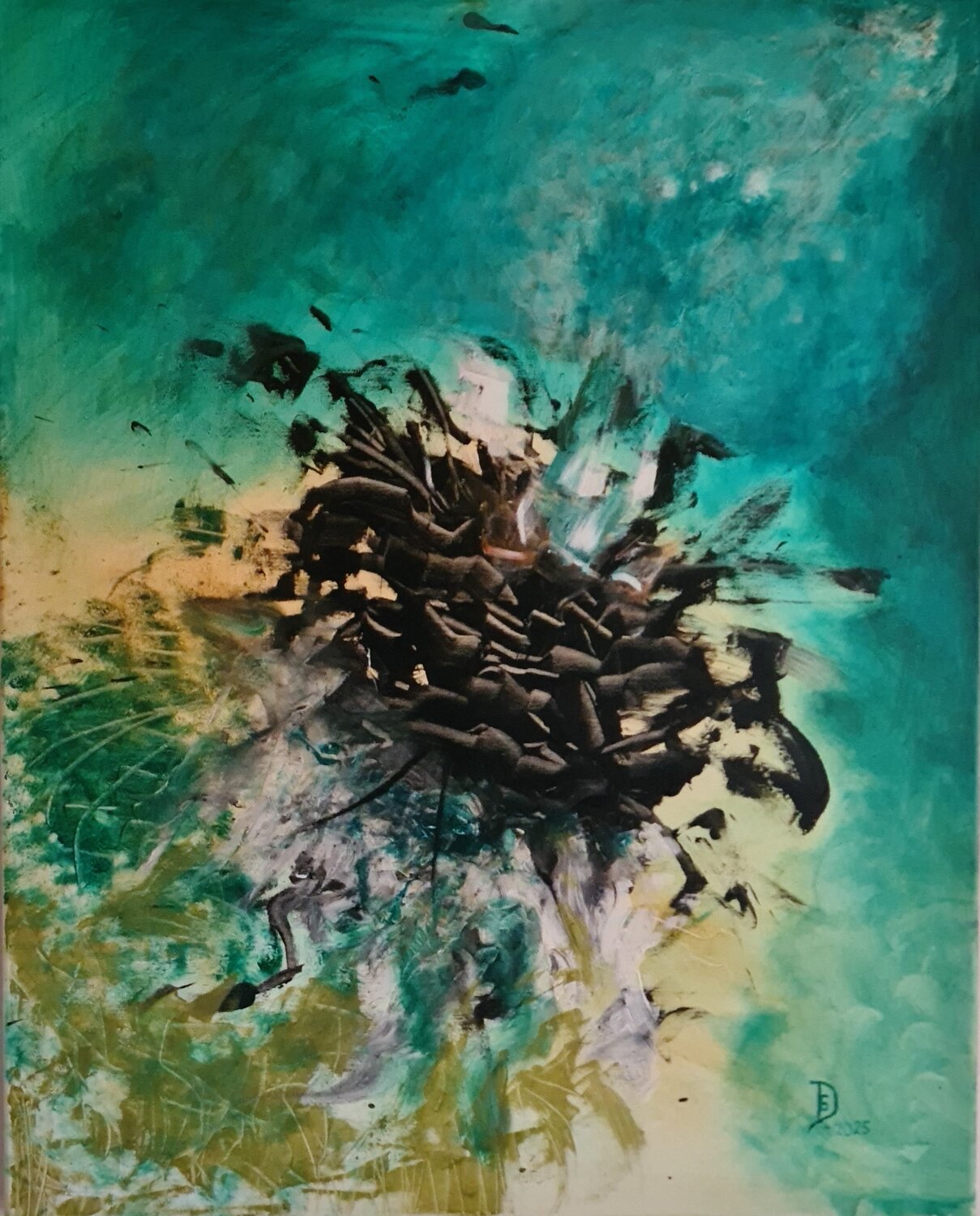Struktur der Erinnerung Gudrun Dapont Original painting for sale