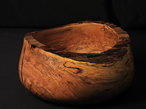 Vintage Lignum - Natural Live Edge Large Art Bowl by Scott Williams, Sculpture for Sale on Select