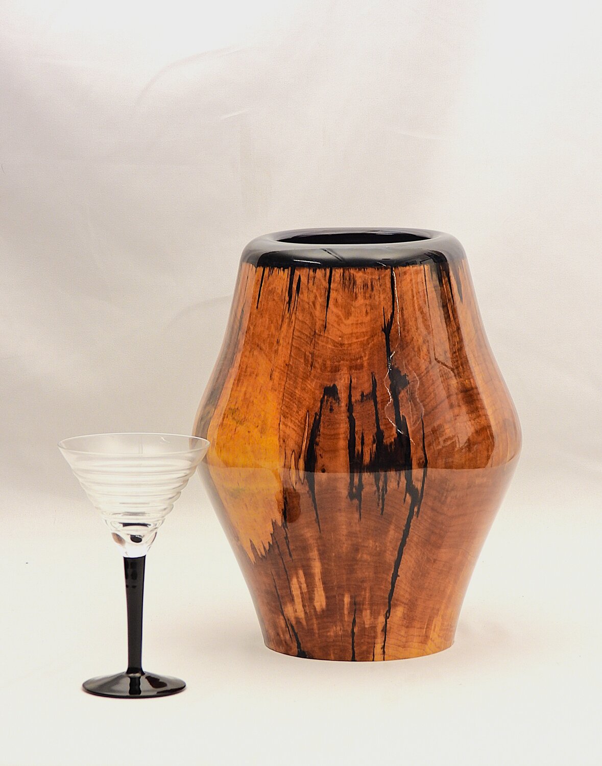 Mellt Glas - Woodturned Vase Scott Williams Sculpture for sale