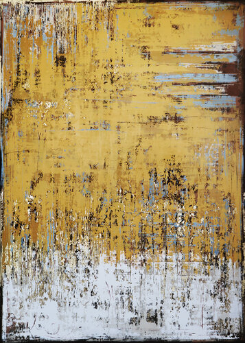 GOLDEN AUTUMN LEAVES von Inez Froehlich, Malerei kaufen auf Select