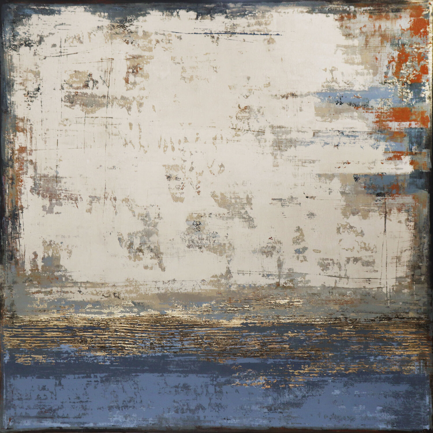 GEOMETRY OF BOUNDARIES Inez Froehlich Original painting for sale