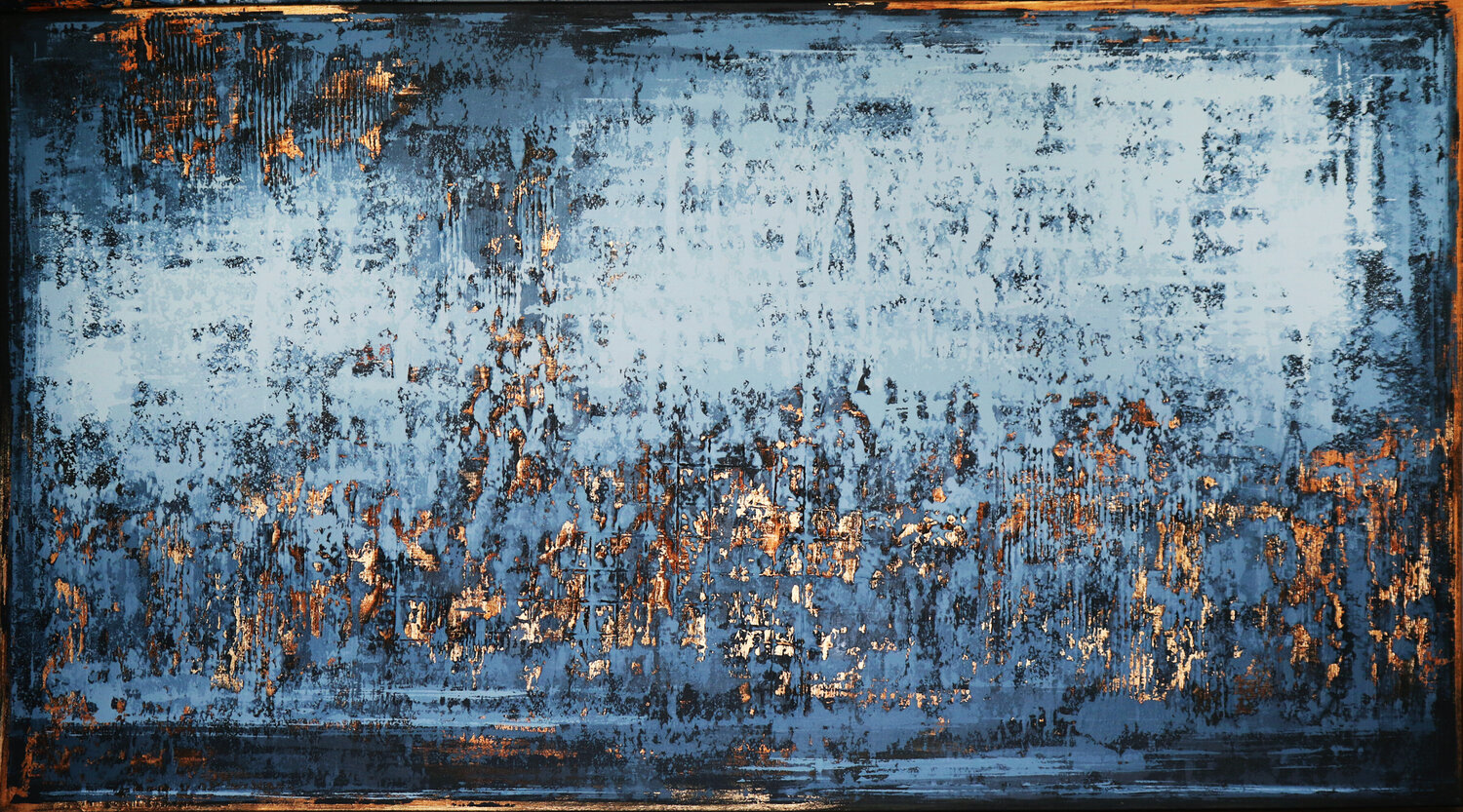 CORNFLOWER FIELD Inez Froehlich Original painting for sale