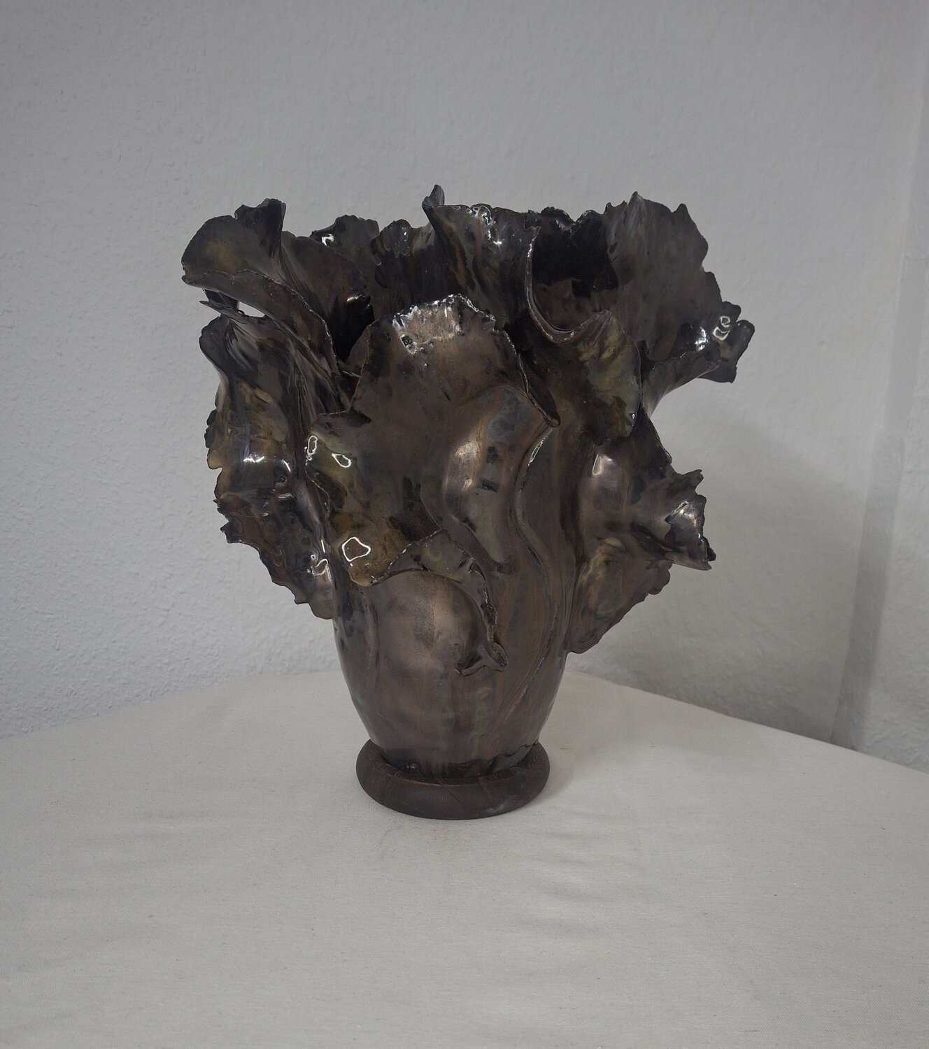 Metallic Waves of Change No. 1 Carola Mocker Sculpture for sale