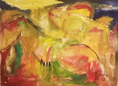 Woke up fell out of bed by Wolfgang Stocker, Painting for Sale on Select