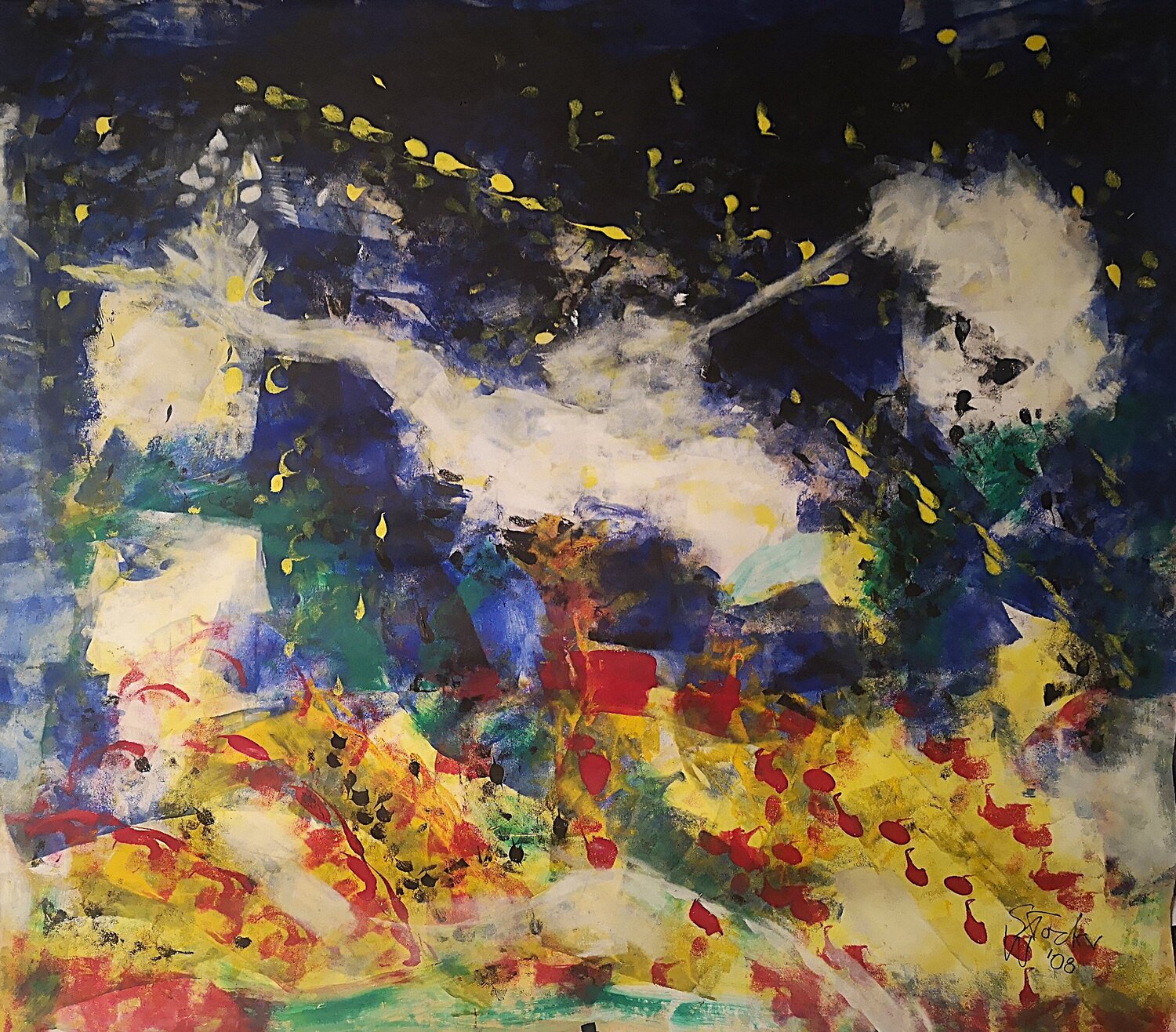 Wonderland I Wolfgang Stocker Original painting for sale