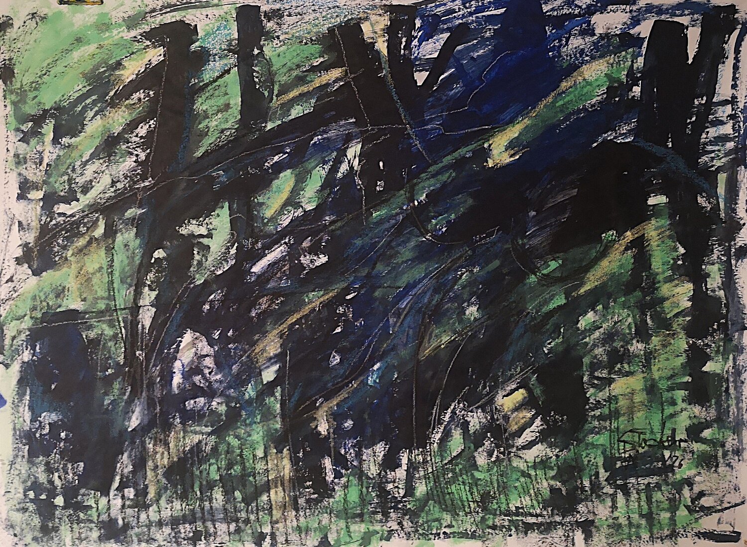now and than Wolfgang Stocker Original painting for sale