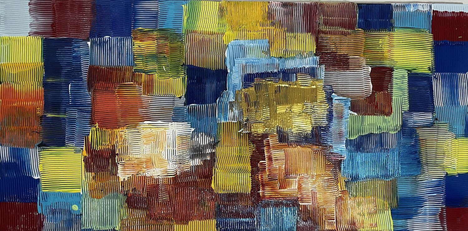 Chicago volumen || urban Fragnentis 🖼️ jose luis modol Original painting for sale