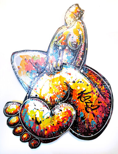 Lola attend son prince-03 by Kaza, Painting for Sale on Select