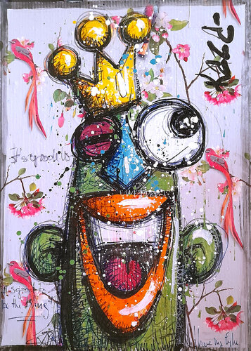 IT'S GOOD TO BE THE KING !  51 by Kaza, Painting for Sale on Select