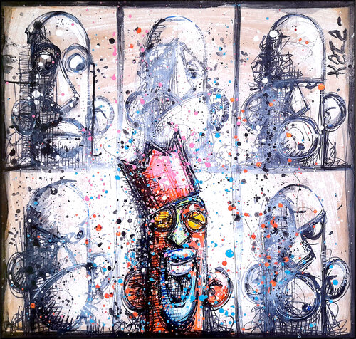IT'S GOOD TO BE THE KING ! 44 by Kaza, Painting for Sale on Select