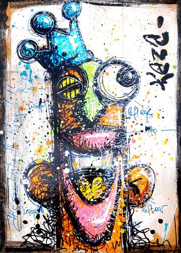 IT'S GOOD TO BE THE KING !!! - 50 by Kaza, Painting for Sale on Select
