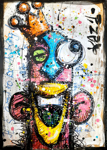 IT'S GOOD TO BE THE KING !!! - 51 rose by Kaza, Painting for Sale on Select