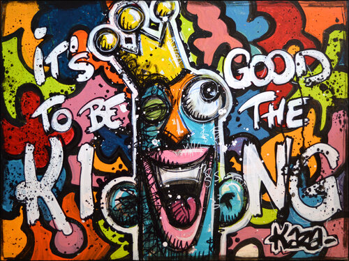 IT'S GOOD TO BE THE KING 56 by Kaza, Painting for Sale on Select