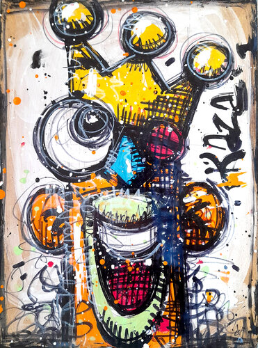 IT'S GOOD TO BE THE KING 53 by Kaza, Painting for Sale on Select
