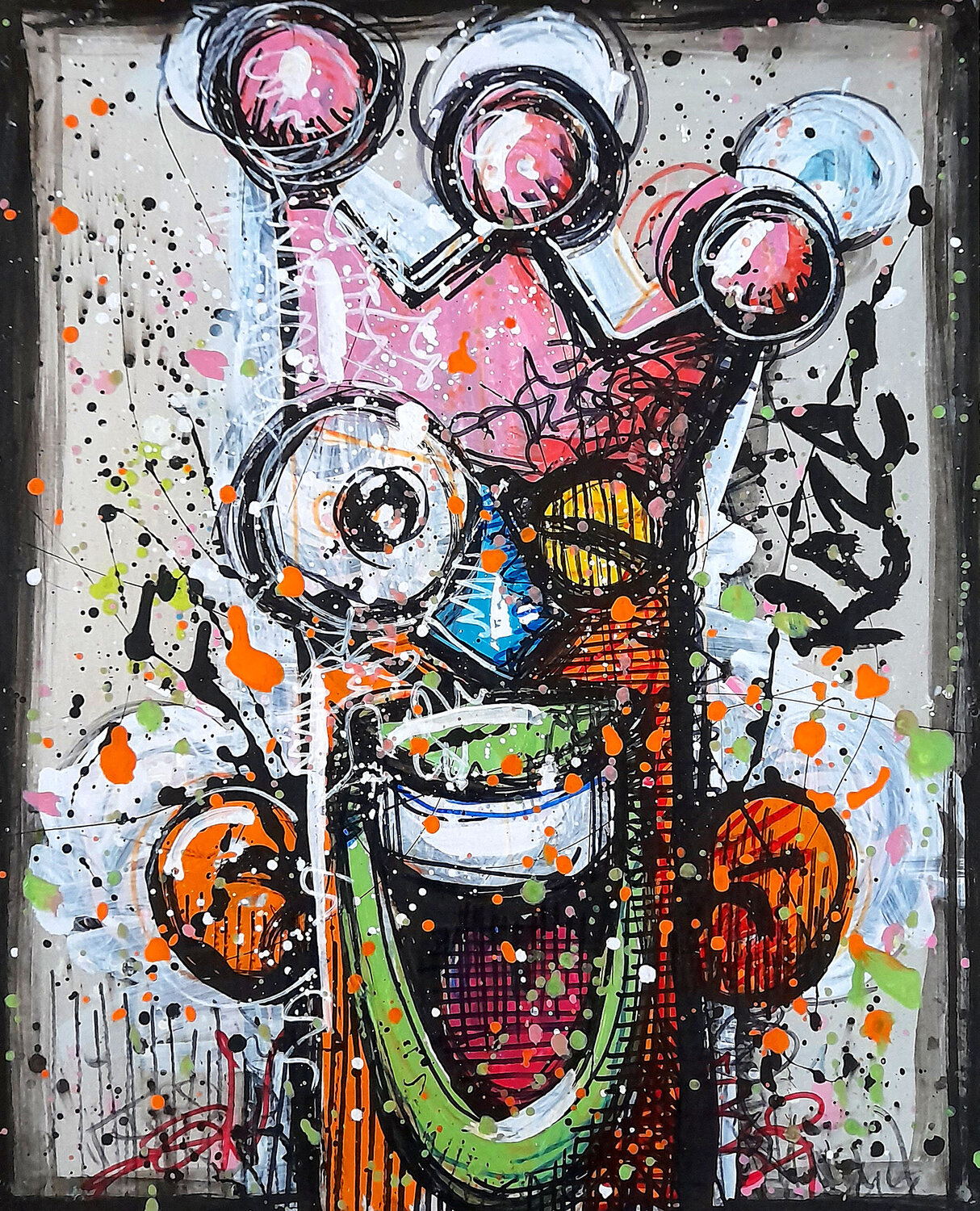 IT'S GOOD TO BE THE KING !!! 55 Kaza Original painting for sale