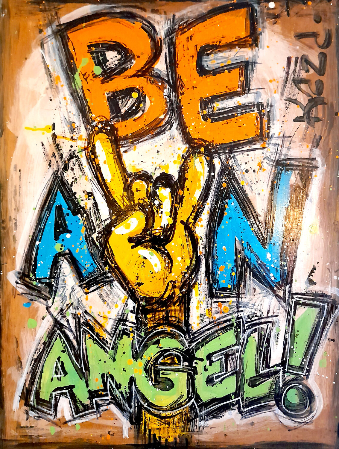 Be an angel ! Kaza Original painting for sale
