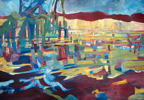 Spiegelung by Michaela Schmid, Painting for Sale on Select
