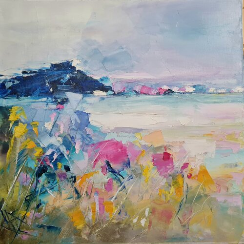 Fleurs océanes by Clarisse Daurat, Painting for Sale on Select