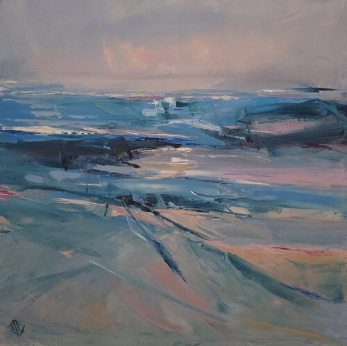 Océan pas à pas by Clarisse Daurat, Painting for Sale on Select