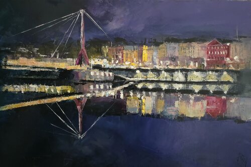 Velvet Night by Clarisse Daurat, Painting for Sale on Select