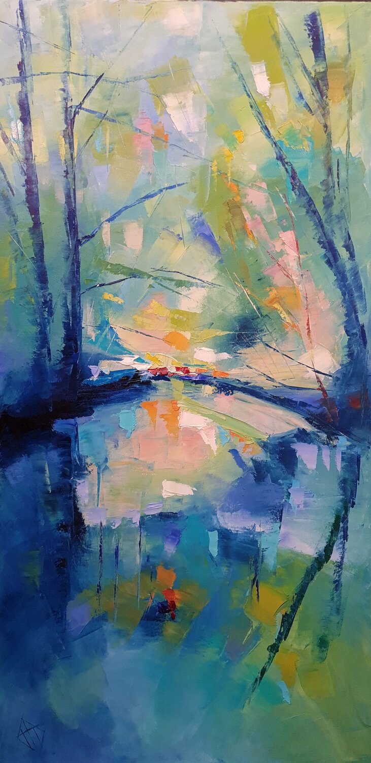 La mare au nez cassé Clarisse Daurat Original painting for sale