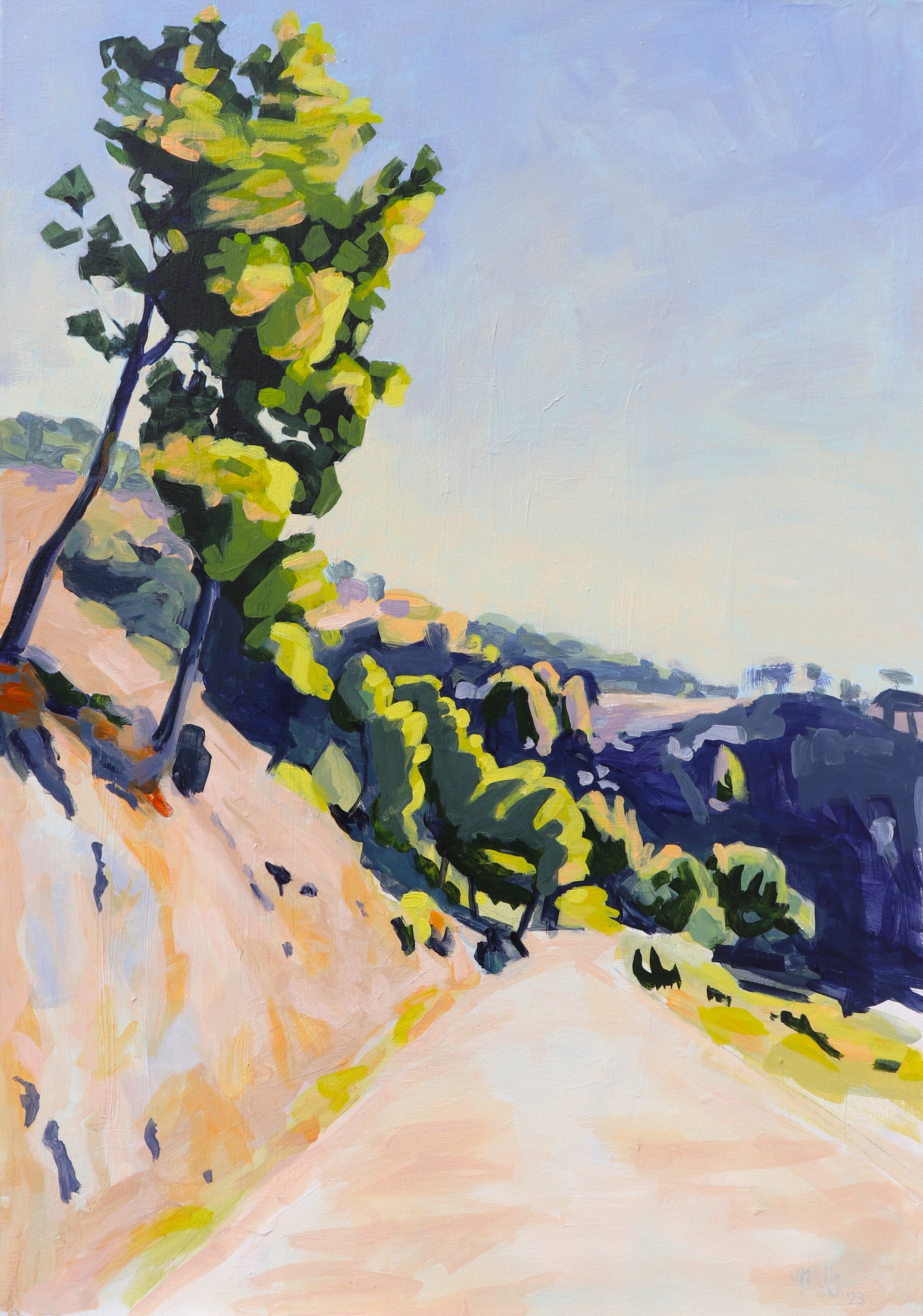 Landschaft mit Straße bei Nerja
