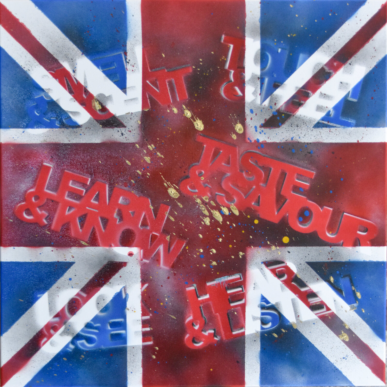 Senses Graffiti Union Jack Steit Slings Original painting for sale