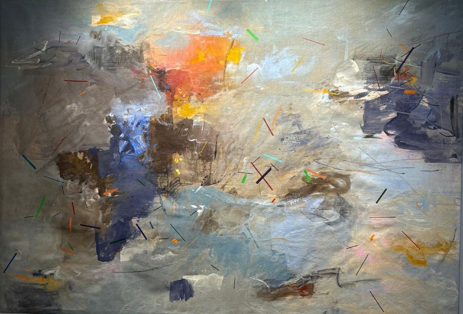 INTERFERENCIA 1 (NÚCLEO) Lu Gorrizt Original painting for sale