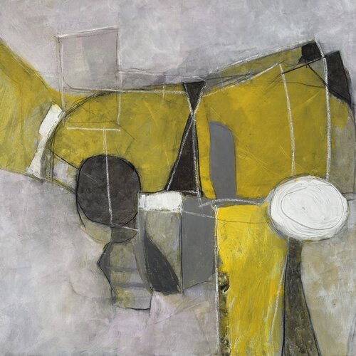Cenere/Giallo by Juan R Correa, Painting for Sale on Select