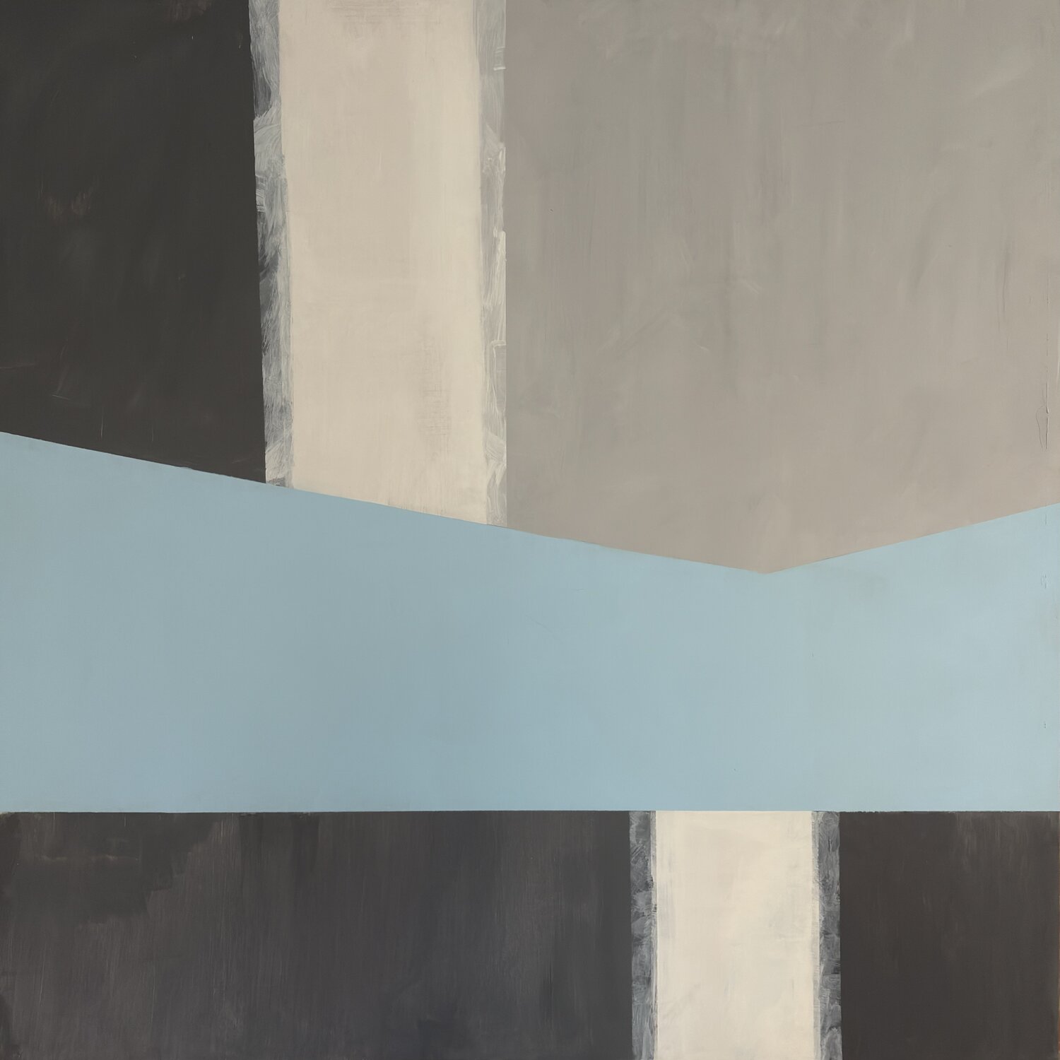 Intersección Azul 1 Juan R Correa Original painting for sale