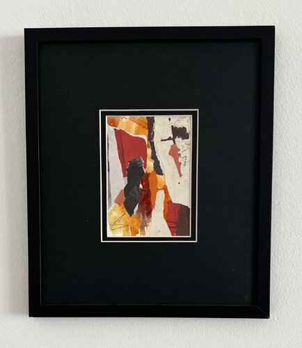 ORANGE /Watercolor, collage by Ana Saut, Painting for Sale on Select