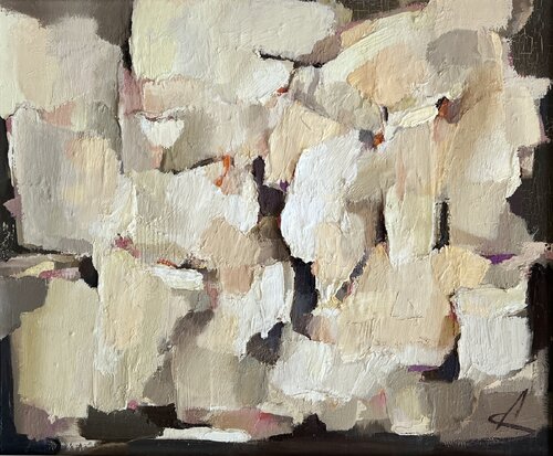 AN IMPORTANT POINT/ abstract oil painting by Ana Saut, Painting for Sale on Select