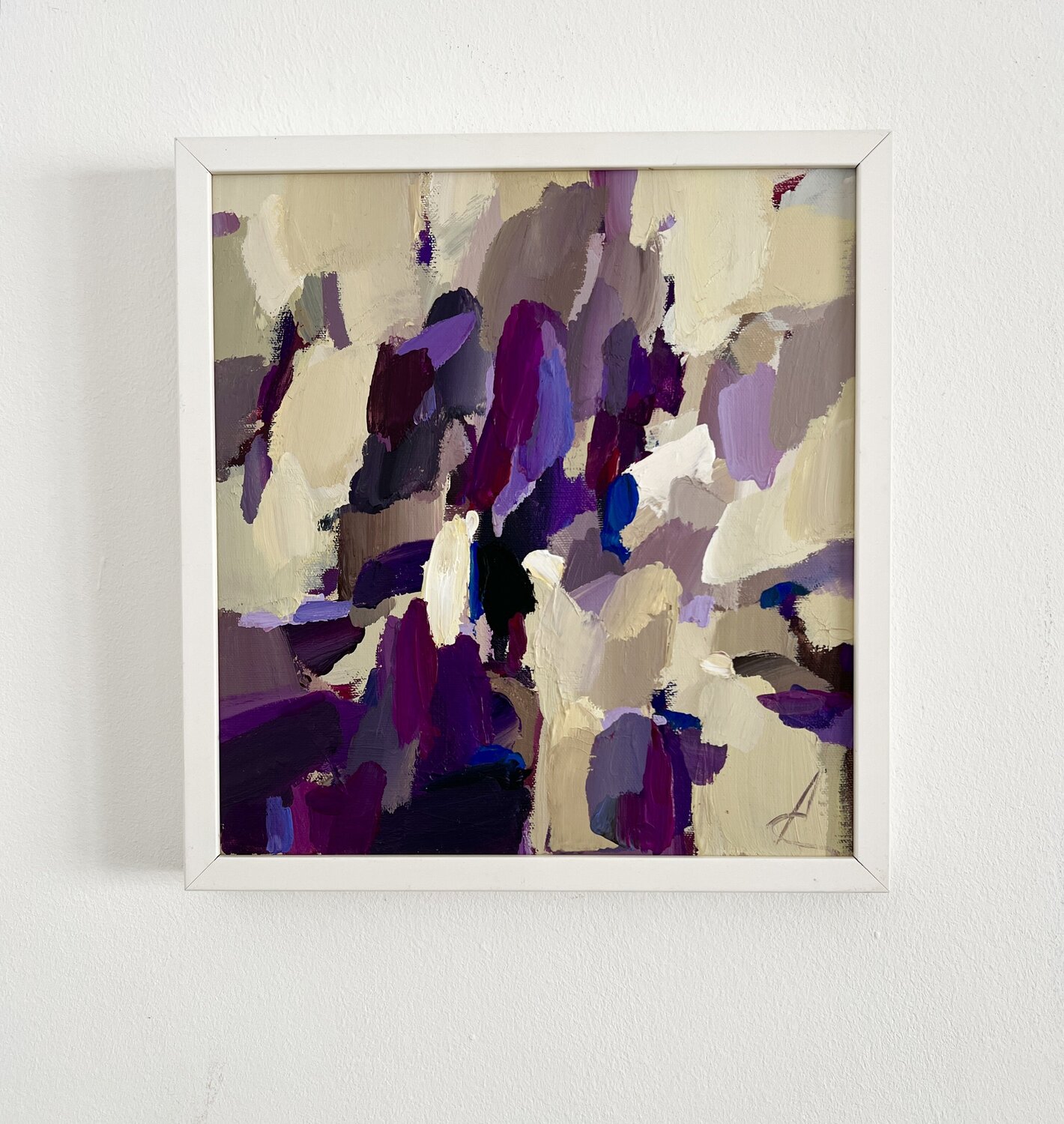 VIOLET 3/abstract acrylic painting Ana Saut Original painting for sale