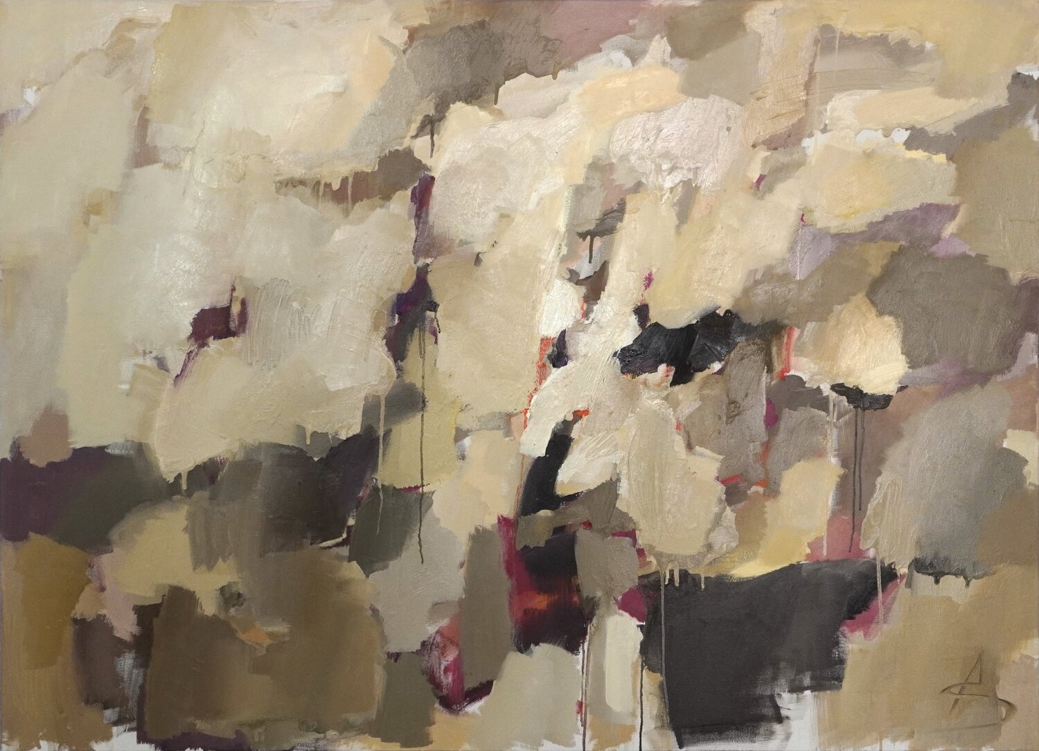 Timelessness/ abstract oil painting Ana Saut Original painting for sale