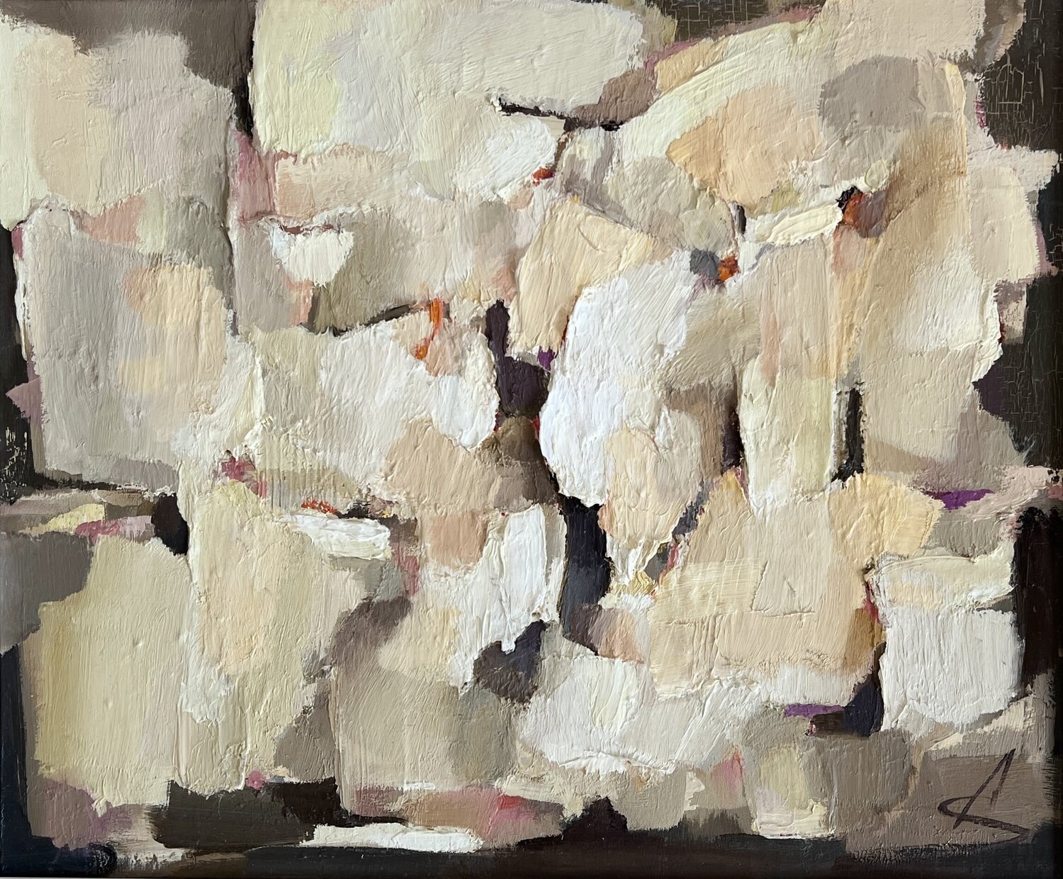 AN IMPORTANT POINT/ abstract oil painting Ana Saut Original painting for sale