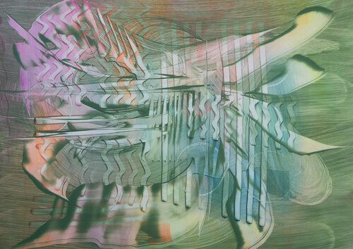 Primal Green #4 by Katrin Mates, Painting for Sale on Select