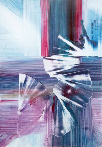Flüssige Lichter in Landschaften #2 by Katrin Mates, Painting for Sale on Select