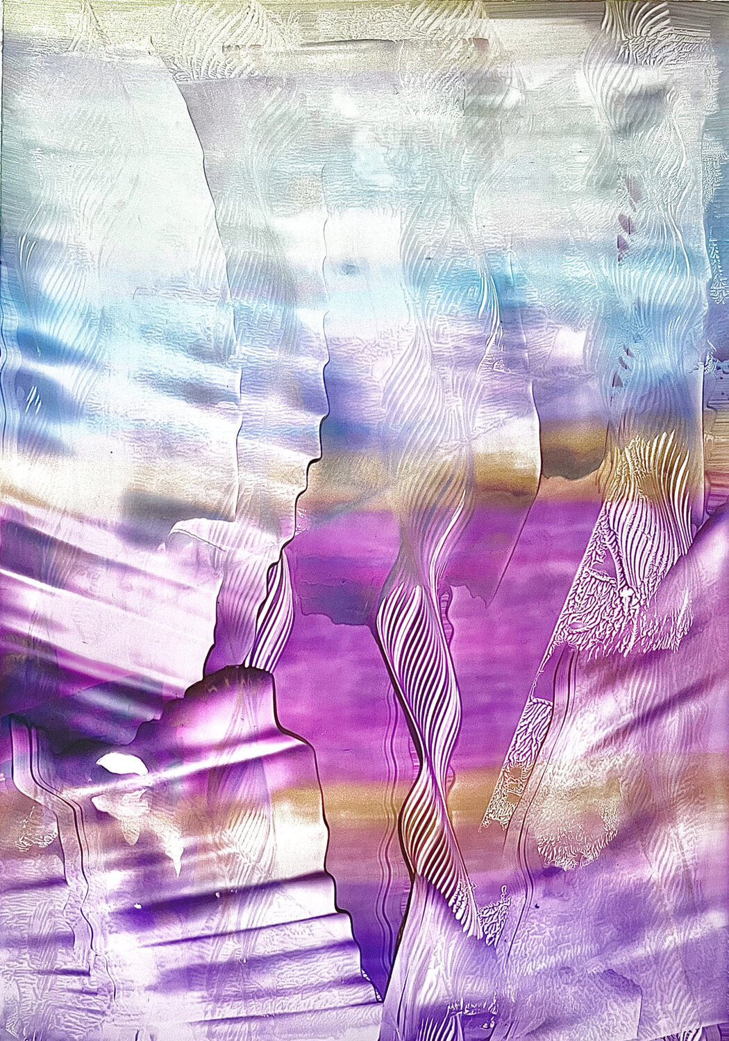 Liquid Lights in Landscapes #6 Katrin Mates Original painting for sale