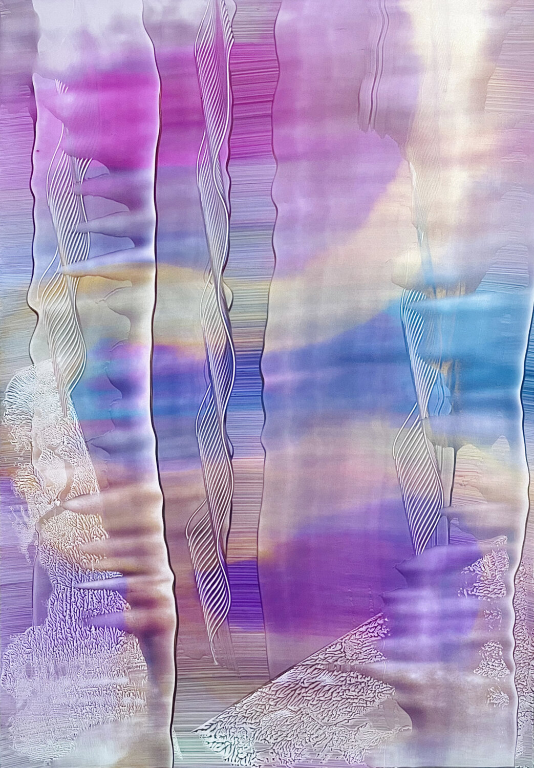 Liquid Lights in Landscapes #7 Katrin Mates Original painting for sale
