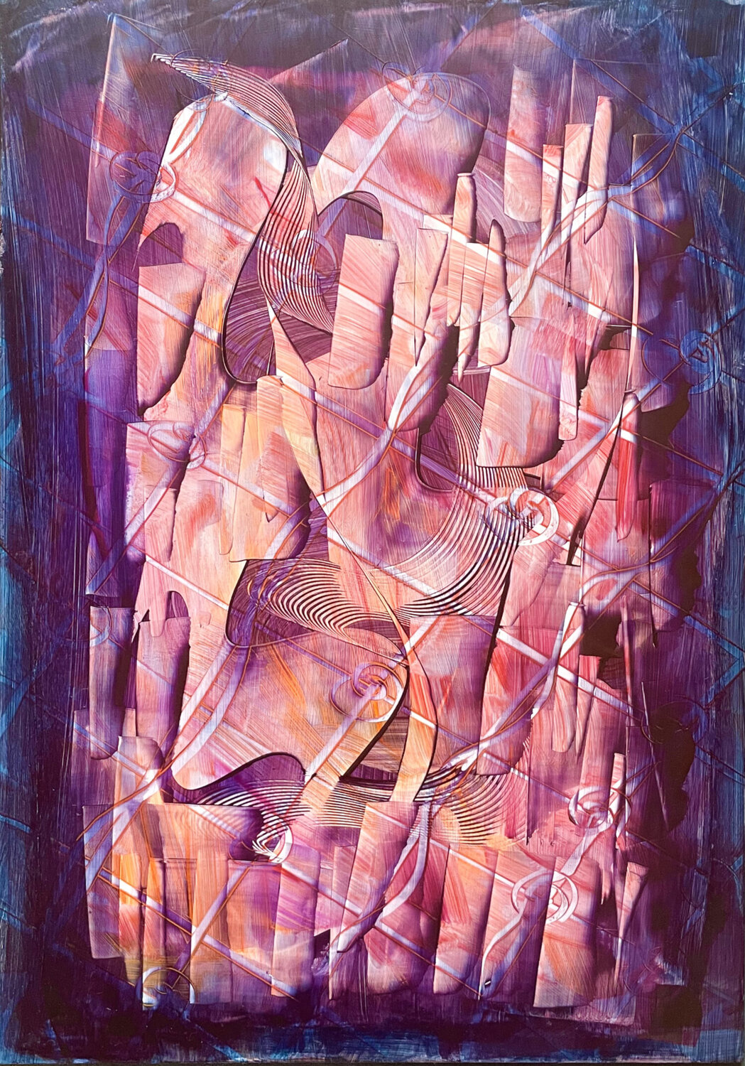 POLIS II Katrin Mates Original painting for sale