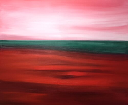 Crimson Sea by Danijela Kostic -The Power of the Mind Art, Painting for Sale on Select