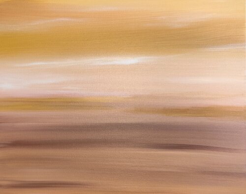 The Road of Golden Pink Light by Danijela Kostic -The Power of the Mind Art, Painting for Sale on Select