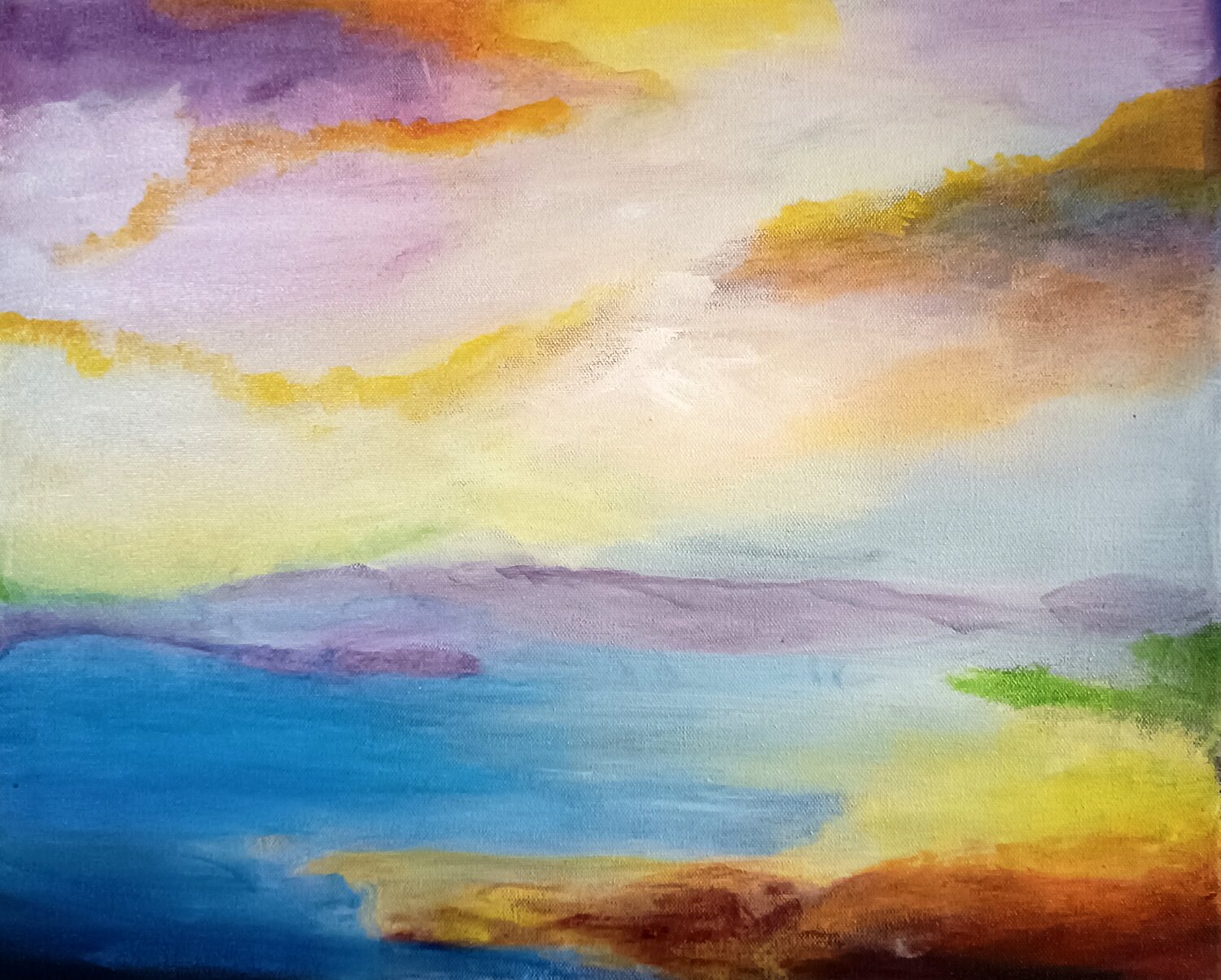 Behind the horizon Danijela Kostic -The Power of the Mind Art Original painting for sale