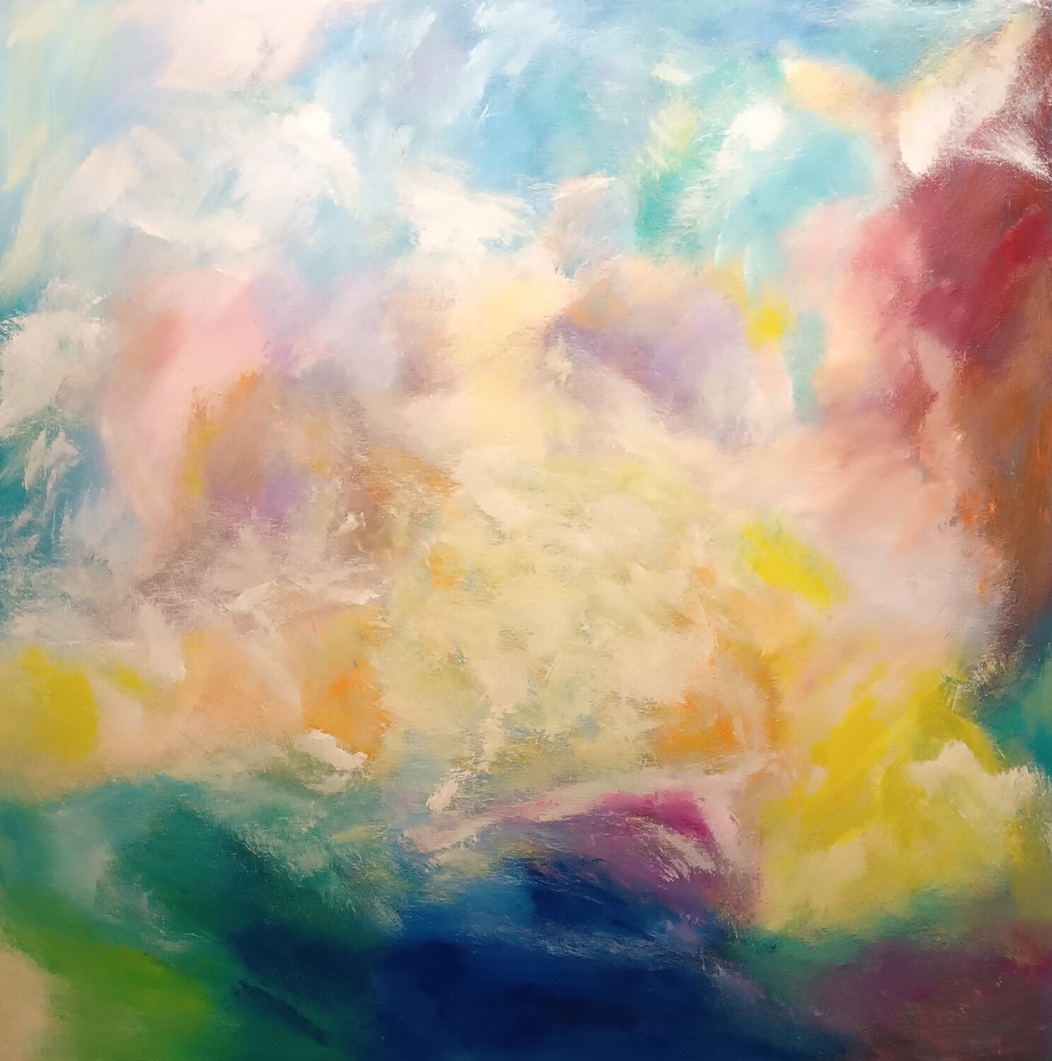 The oasis of heaven Danijela Kostic -The Power of the Mind Art Original painting for sale