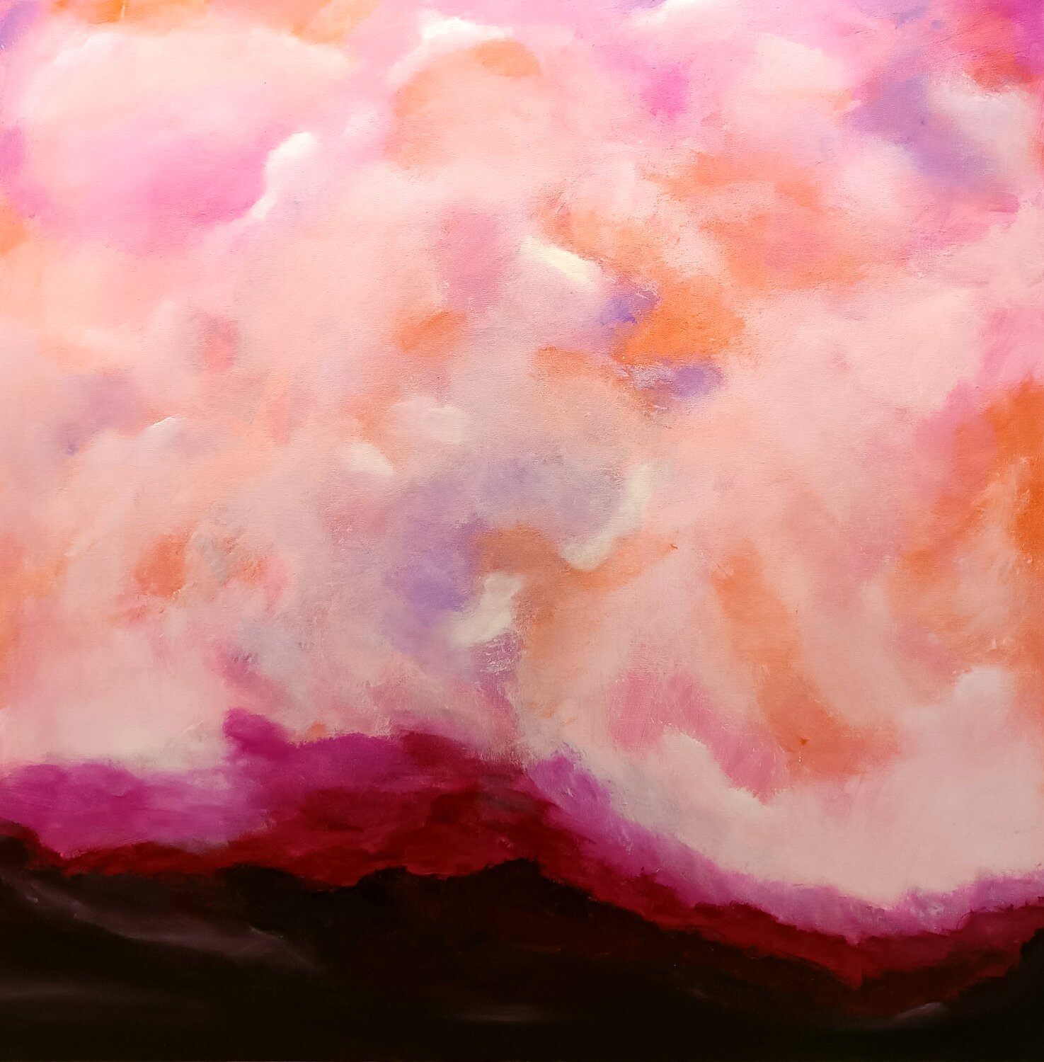 The Fire of Silence Danijela Kostic -The Power of the Mind Art Original painting for sale