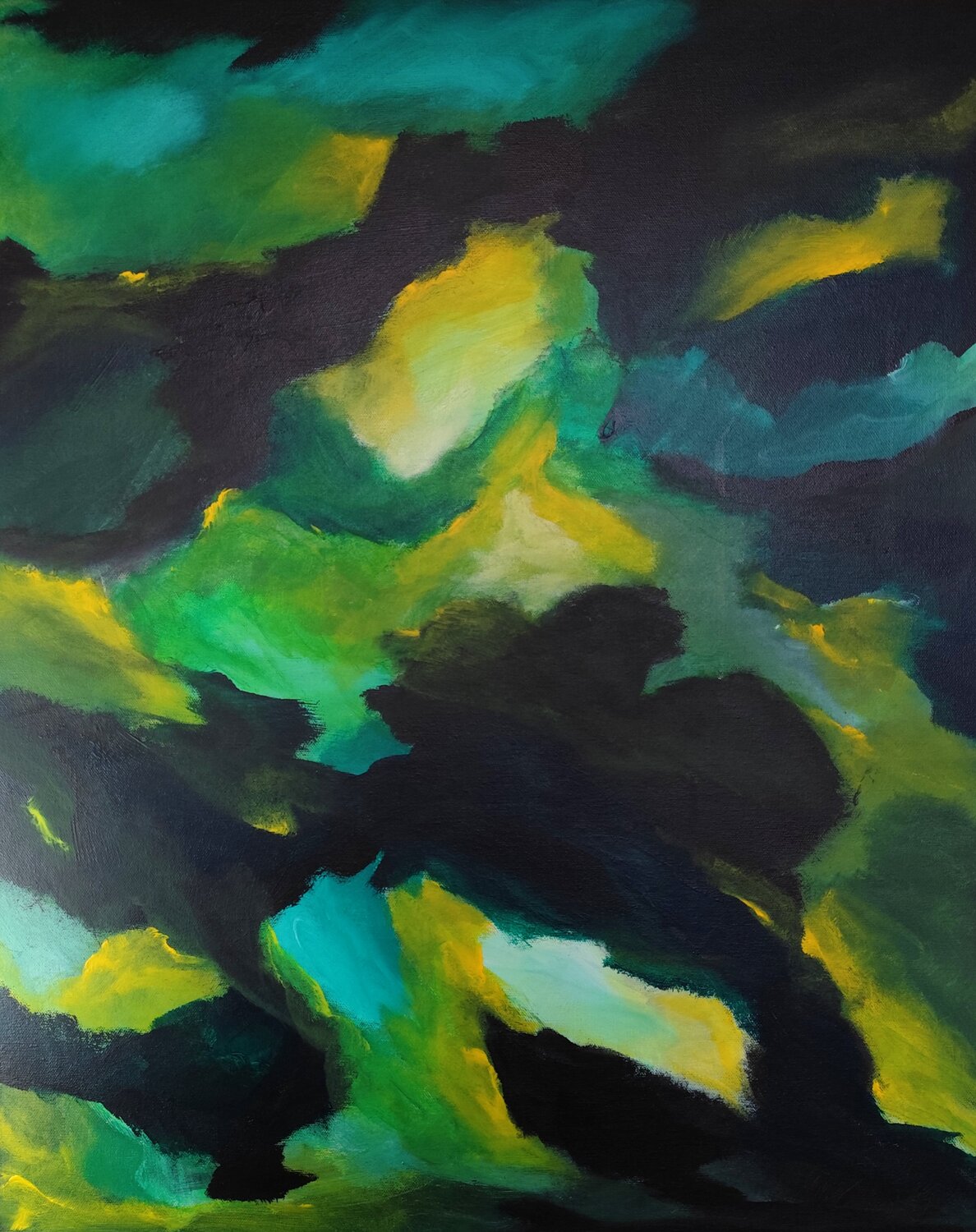 Emerald Ascension Danijela Kostic -The Power of the Mind Art Original painting for sale