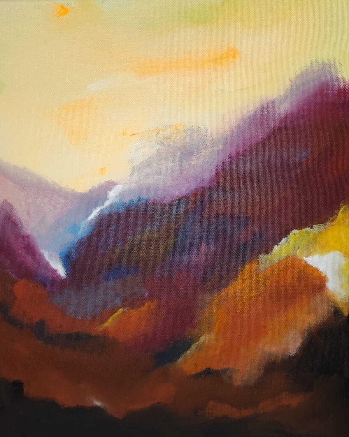 Burning Silence Danijela Kostic -The Power of the Mind Art Original painting for sale