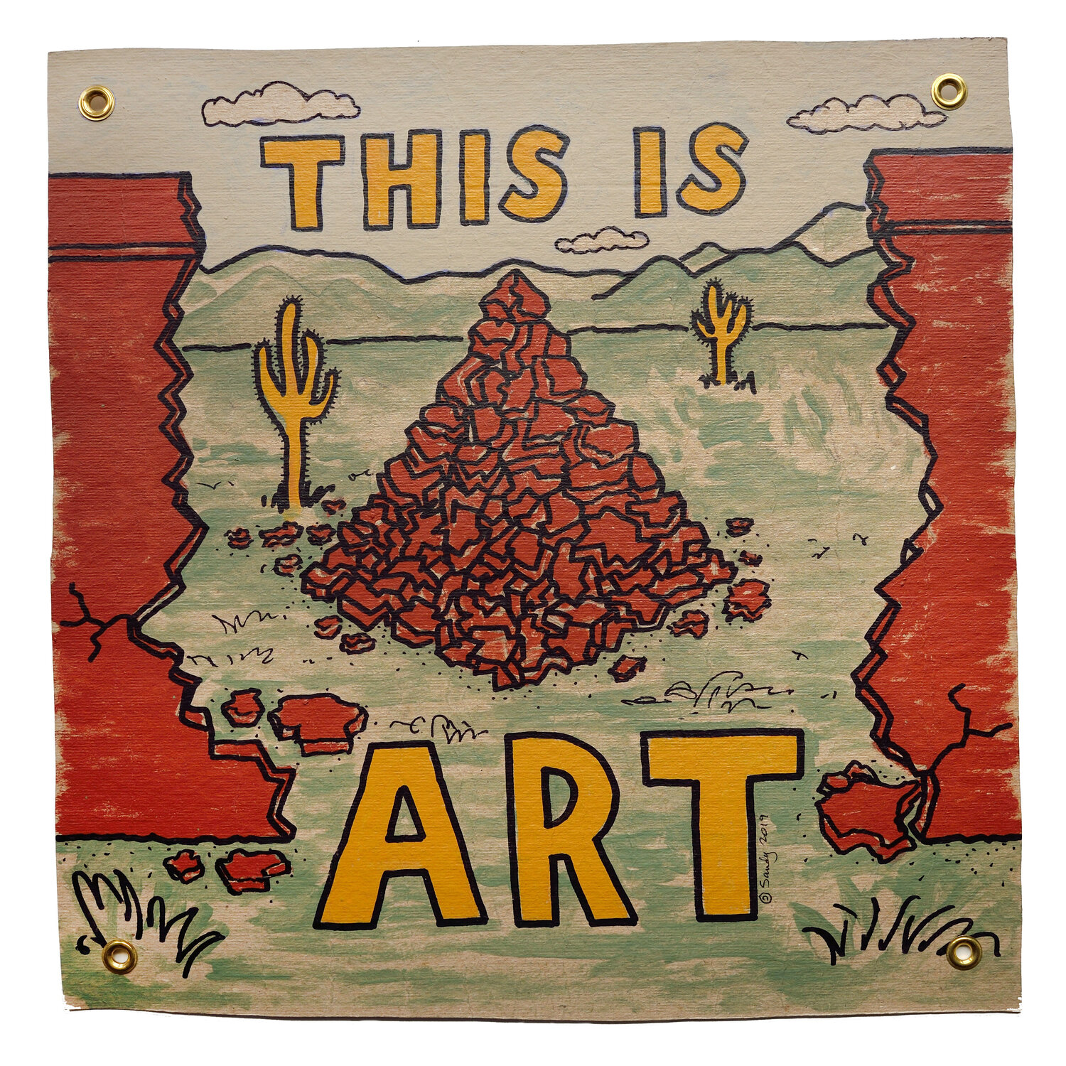 This Is Art Sandy Sanders Original painting for sale