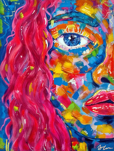 Electric Affair by Klaudia Sonas, Painting for Sale on Select